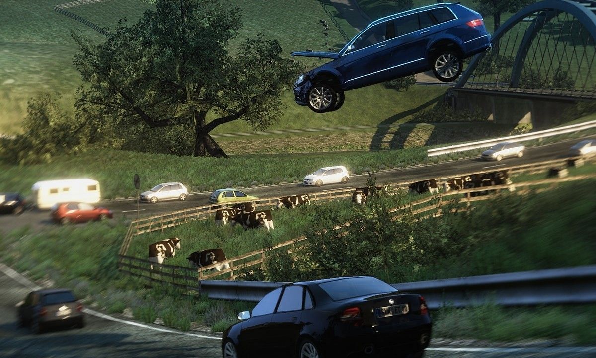 Take down criminals in high-speed Autobahn police chases (Image via Meridian4)